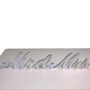 Swarovski Crystal Mr & Mrs Sign
